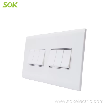 6Gang 1Way Light Switch 147x86mm electrical switches
